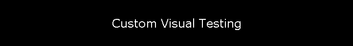 Custom Visual Testing